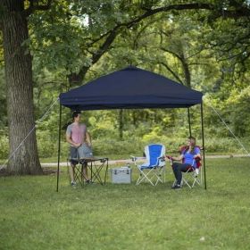 10' x 10' Navy Instant Outdoor Canopy (material: polyester, Color: Blue)